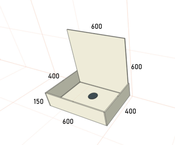 Поддон для уборочного инвентаря 600х400х600 мм, 21276 фото  в интернет-магазине Санкомп