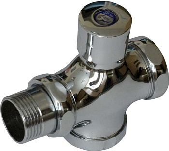 Кран смывной наружного монтажа СВЕРХУ Ду25 внутренняя резьба, выход Ду 25 наружная резьба фото в интернет-магазине СанКомп www.sancomp.ru