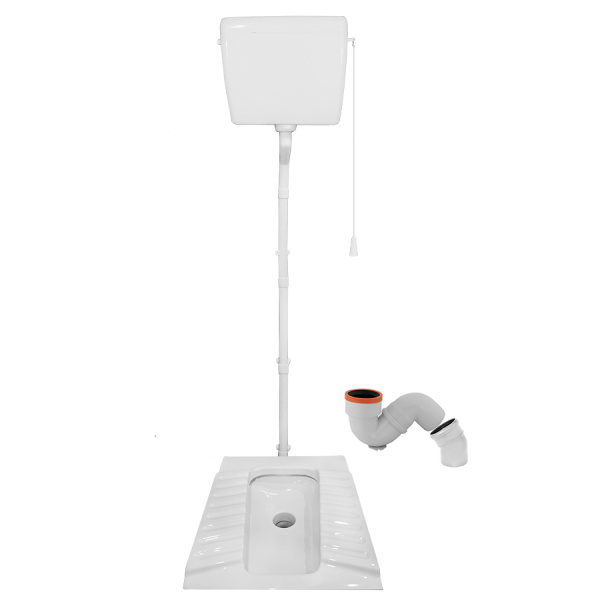 Чаша Генуя КЕРАМИКА УСИЛЕННАЯ с бачком высокорасположенным ПЛАСТИК сифон УНИВЕРСАЛЬНЫЙ, 10386 фото  в интернет-магазине Санкомп