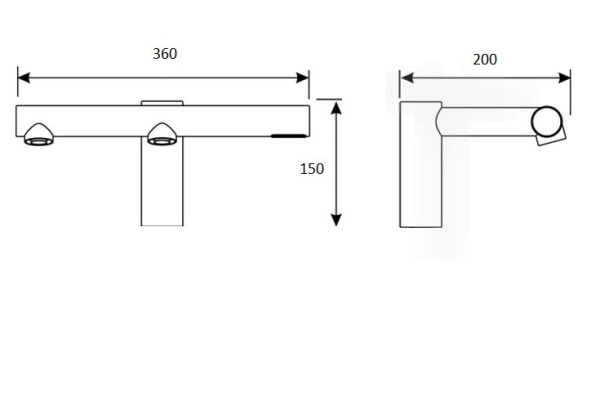 Смеситель для раковины сенсорный со встроенной сушилкой для рук и дозатором Матовый, 26611 фото  в интернет-магазине Санкомп
