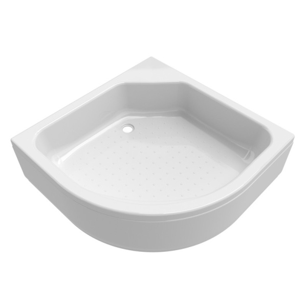 Поддон акриловый угловой 900х900х310(200) мм, Ø 50 мм с каркасом и экраном 20897 фото  в интернет-магазине Санкомп