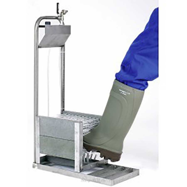 Мойка для обуви из нержавеющей стали с экраном в комплекте с щеткой, 16988 фото  в интернет-магазине Санкомп