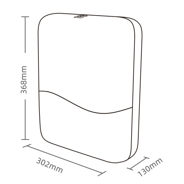 Диспенсер для листовых полотенец тип сложения полотенец-V (вмещает 3 пачки) БЕЛЫЙ, 24713 фото  в интернет-магазине Санкомп