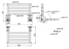 Сидение настенное складное из нержавеющей стали 400х660 мм, 19649 фото  в интернет-магазине Санкомп