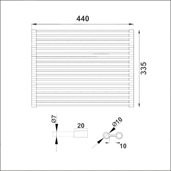 Коврик защитный для мойки фото  в интернет-магазине Санкомп