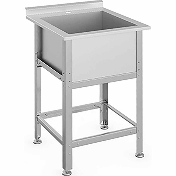 Ванна моечная AISI 430-0,7мм сварная 1 секция 700х700х450, С/О, без полки, 850х800х870 фото  в интернет-магазине Санкомп