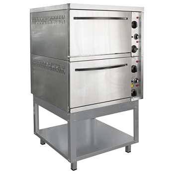 Шкаф жарочный 2-х камерный 840х1500(1520) мм, передняя часть камеры нержв.сталь AISI 304, 22880 фото  в интернет-магазине Санкомп