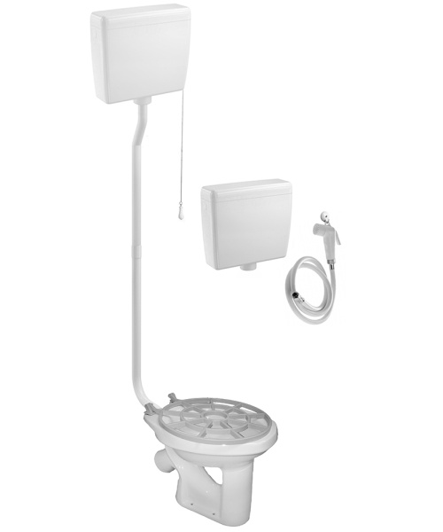 Видуар АНТИВСПЛЕСК НЕ, с высоким бачком и бачком для раствора ПЛАСТИК(БЕЗ СМЕСИТЕЛЯ и ПЕДАЛИ), 17958 фото в интернет-магазине СанКомп www.sancomp.ru