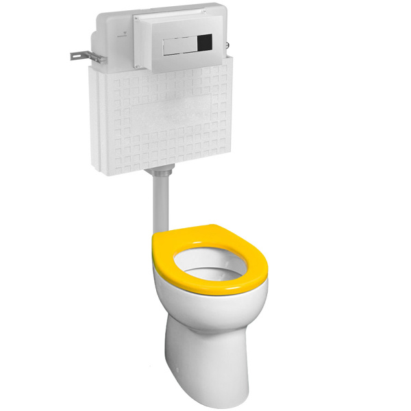 Унитаз напольный ДЕТСКИЙ с АВТОМАТИЧЕСКИМ НАКОПИТЕЛЬНЫМ СМЫВОМ (220В),15403  фото  в интернет-магазине Санкомп