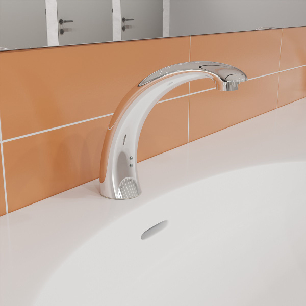 Кран НА ОДНУ ВОДУ Высокий СЕНСОРНЫЙ питание USB (Необходимо предварительное смешивание), 25125 фото  в интернет-магазине Санкомп