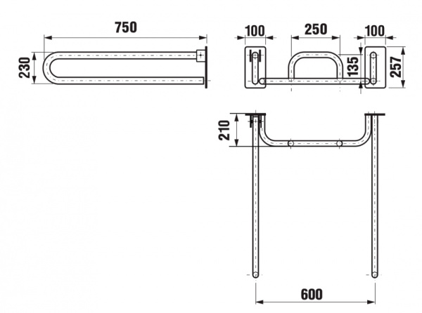 Унитаз подвесной удлинненый (700х360х360) С СИДЕНИЕМ БЕЗ КРЫШКИ С ПОРУЧНЕМ СО СПИНКОЙ фото  в интернет-магазине Санкомп