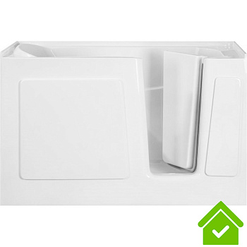 Ванна для инвалидов и пожилых с дверцей с сиденьем 1350х750х990 мм ПРАВАЯ, 22026 фото  в интернет-магазине Санкомп