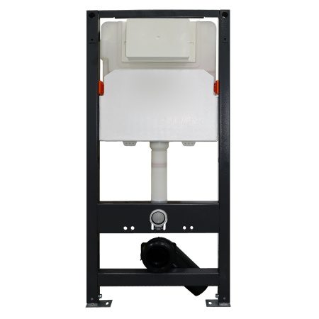 Унитаз БЕЗОБОДКОВЫЙ с быстросъемным сиденьем микролифт, инсталляция с кнопкой 22458  фото  в интернет-магазине Санкомп