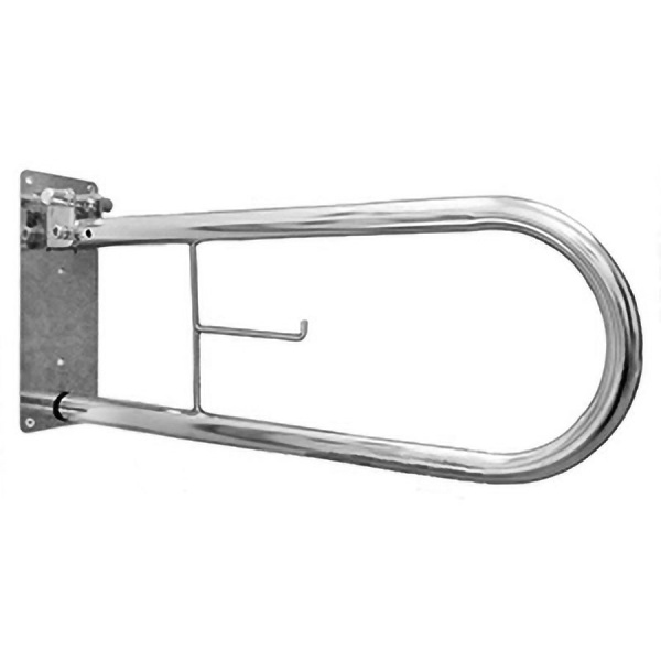 Поручень настенный подъёмный из нержавейки D32 600х100х260, 9579 фото  в интернет-магазине Санкомп