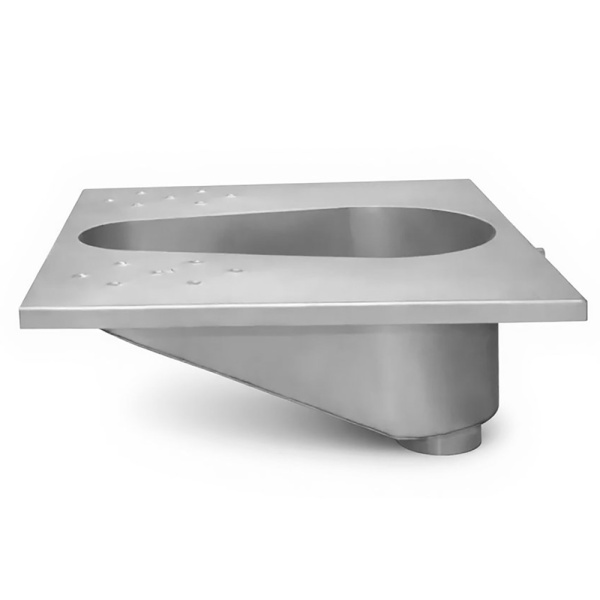 Чаша Генуя из нержавеющей стали с рассекателем 595х530х250, 19782 фото  в интернет-магазине Санкомп