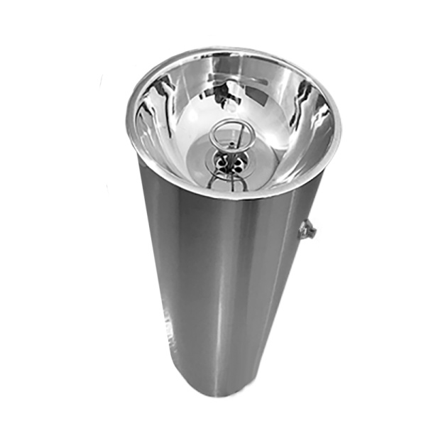 Фонтанчик питьевой кнопочный напольный 1 чаша Х/В, Б/Ф, Б/УФ, Б/Г, Б/ТО, AISI 430, 200х200х870 26968 фото  в интернет-магазине Санкомп