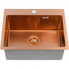 Мойка врезная нержавейка 530х430x200 мм С/О МАТОВАЯ БРОНЗА с сифоном, 17840 фото  в интернет-магазине Санкомп