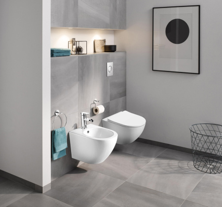 Унитаз подвесной БЕЗОБОДКОВЫЙ (370х370х500) С СИДЕНЬЕМ МИКРОЛИФТ, БЕЛЫЙ 22594  фото  в интернет-магазине Санкомп