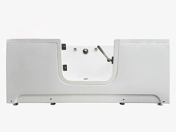 Ванна для инвалидов и пожилых со стеклянной дверцей лежачая левая 1500х750х545 мм, 22778 фото  в интернет-магазине Санкомп