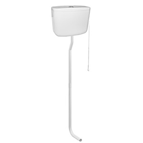 Бачок высокий подвесной ПЛАСТИК в комплекте с арматурой и трубкой 180х380х320, 18157 фото  в интернет-магазине Санкомп