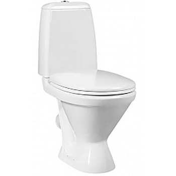 Унитаз компакт керамика косой выпуск (650х320х805) , комплектация Стандарт, цвет Белый фото  в интернет-магазине Санкомп