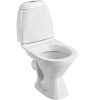 Унитаз компакт керамика косой выпуск (580х340х720) 2-х режимная арматура, сидение ПП, 876 фото  в интернет-магазине Санкомп