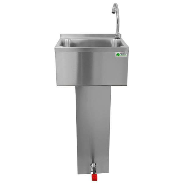 Рукомойник педальный с изливом на пьедестале НОЖНОЕ ВКЛЮЧЕНИЕ 400х300х850 мм, 13710  фото арт.13710
