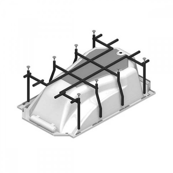 Ванна акриловая прямоугольная гидромассажная 1900х1100 мм, 21895  фото  в интернет-магазине Санкомп