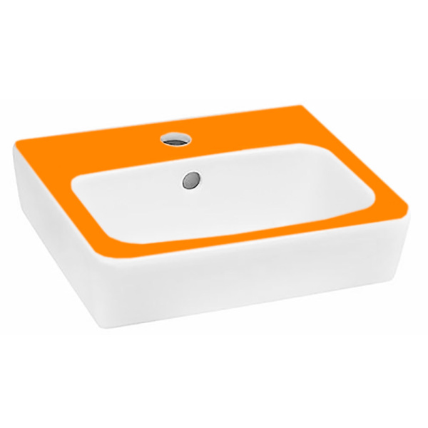 Умывальник детский прямоугольный (340х400) С РИСУНКОМ ОРАНЖЕВАЯ С БЕЛЫМ, 15514 фото  в интернет-магазине Санкомп