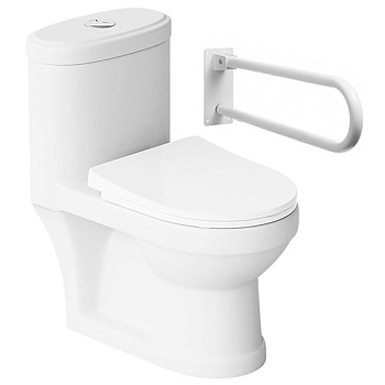 Унитаз-компакт детский для инвалидов с горизонтальным выпуском (535х290х525 (280)), 20888  фото  в интернет-магазине Санкомп