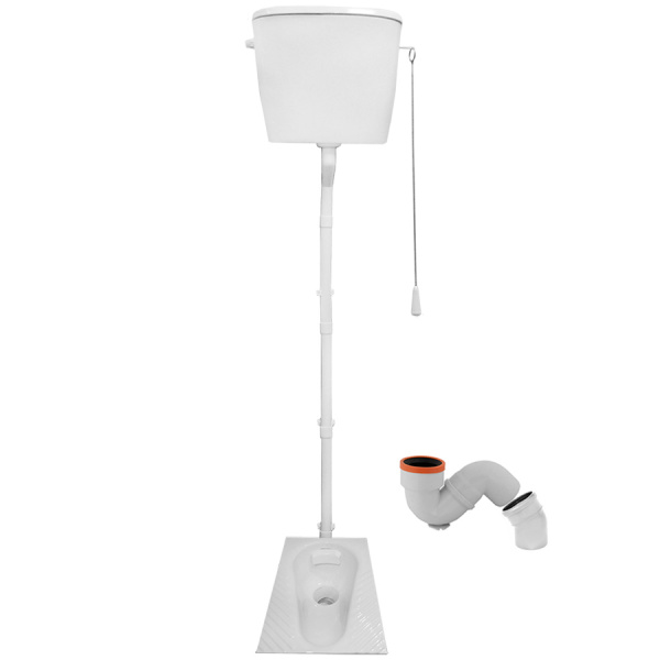 Чаша Генуя ЧУГУН смещенный выпуск с бачком высокорасположенным КЕРАМИКА сифон УНИВЕРСАЛЬНЫЙ, 11548 фото  в интернет-магазине Санкомп