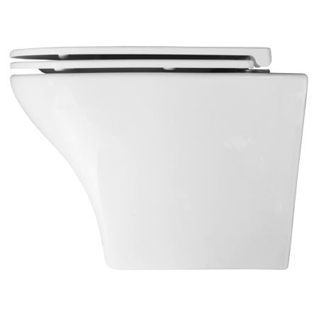 Унитаз подвесной БЕЗОБОДКОВЫЙ (520х360х375) С СИДЕНЬЕМ МИКРОЛИФТ 22600  фото  в интернет-магазине Санкомп