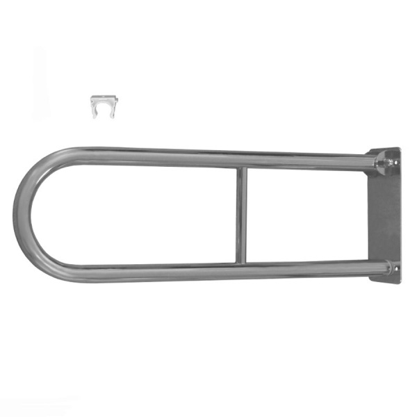 Поручень настенный подъёмный из нержавеющей стали 800х75х230, 24340 фото  в интернет-магазине Санкомп