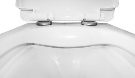 Унитаз подвесной БЕЗОБОДКОВЫЙ (360х480х350) С СИДЕНЬЕМ МИКРОЛИФТ ПОЛИПРОПИЛЕН 22569  фото  в интернет-магазине Санкомп