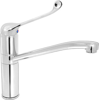 Смеситель ЛОКТЕВОЙ (ХИРУРГИЧЕСКИЙ) для кухни и раковины, (К40) с поворотным изливом 24/22, 19988 фото  в интернет-магазине Санкомп