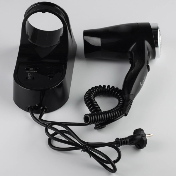 Фен настенный для общественных мест 1400 Вт Черный, 21221 фото  в интернет-магазине Санкомп