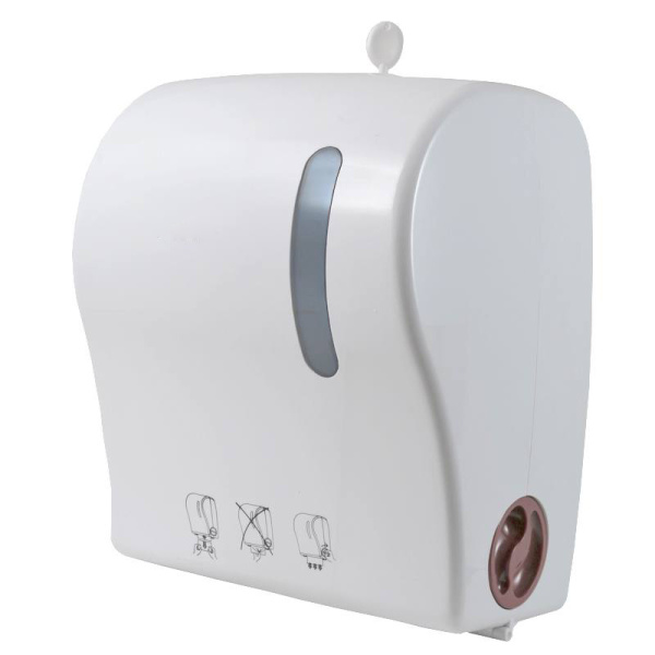 Диспенсер для рулонных полотенец, пластик Белый, 21185  фото  в интернет-магазине Санкомп