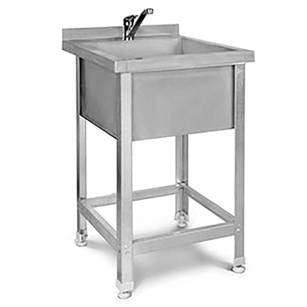 Ванна моечная AISI 430 - 1 мм сварная 1 секция 620х620х450, С/О, без полки, 700х770х870, 4177 фото  в интернет-магазине Санкомп