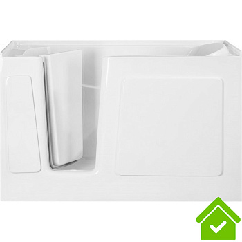 Ванна для инвалидов и пожилых с дверцей с сиденьем 1350х750х990 мм ЛЕВАЯ, 22025 фото  в интернет-магазине Санкомп