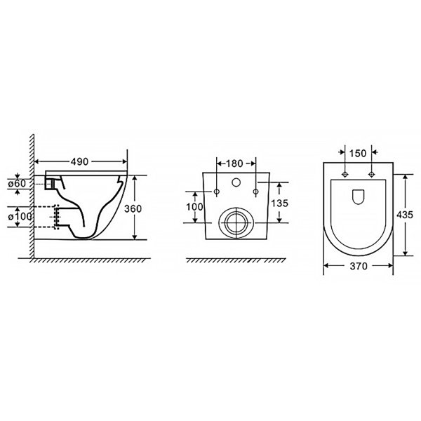 Унитаз c быстросъемным сиденьем микролифт инсталляция с клавишей смыва 22464  фото  в интернет-магазине Санкомп