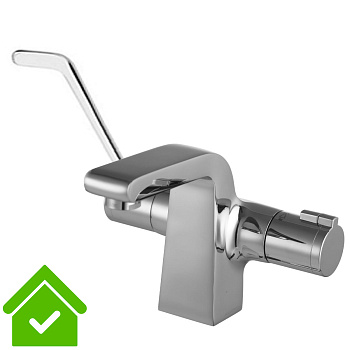 Смеситель для умывальника ЛОКТЕВОЙ ТЕРМОСТ, высота 133 мм, высота до излива 109 мм, длина по 21463 фото  в интернет-магазине Санкомп