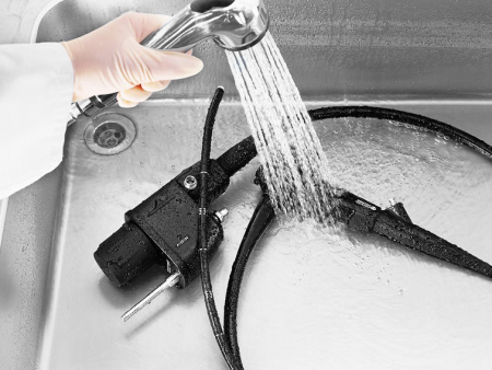 Мойка для эндоскопов 1 секция, емкость с крышкой, смеситель, 1200х700х850 мм, 25332 фото арт.25332