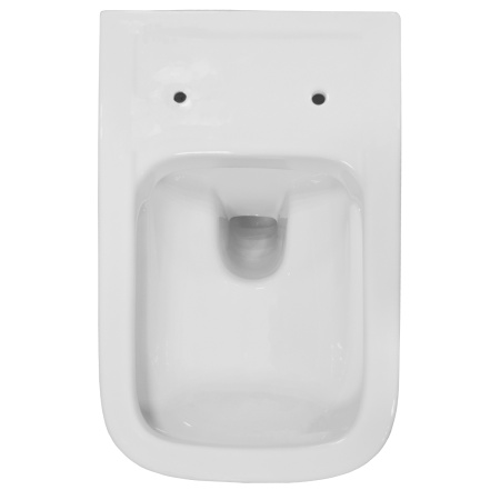 Унитаз подвесной БЕЗОБОДКОВЫЙ (550х350х375) С СИДЕНЬЕМ МИКРОЛИФТ 22592  фото  в интернет-магазине Санкомп