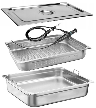 Мойка для эндоскопов 1 секция, емкость с крышкой, смеситель, 1200х700х850 мм, 25332 фото арт.25332