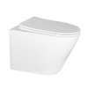 Унитаз подвесной БЕЗОБОДКОВЫЙ (480х365х360) С СИДЕНЬЕМ МИКРОЛИФТ 22551  фото  в интернет-магазине Санкомп