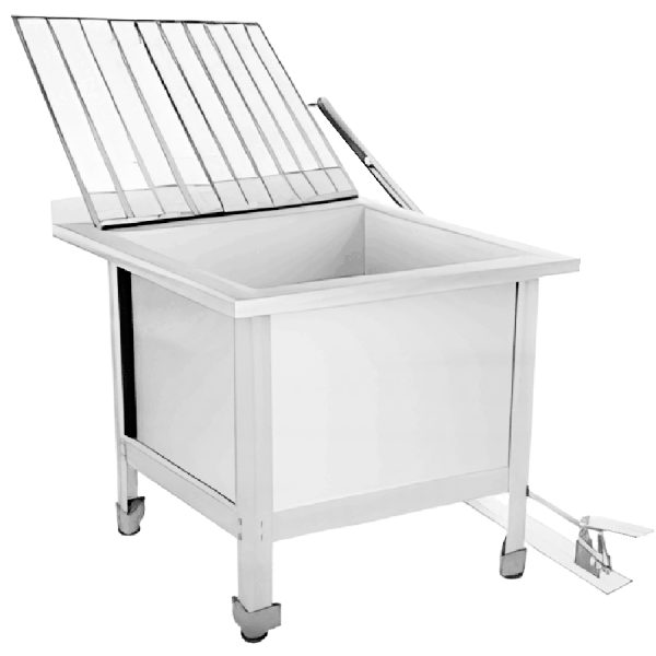 Видуар технический слив (поддон) 530х530х500 С ПОДЪЕМНОЙ РЕШЕТКОЙ, ПЕДАЛЬ, 19723 фото  в интернет-магазине Санкомп