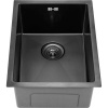 Мойка врезная нержавейка 510х380x200 мм Б/О МАТОВАЯ ГРАФИТ с сифоном, 17836 фото  в интернет-магазине Санкомп