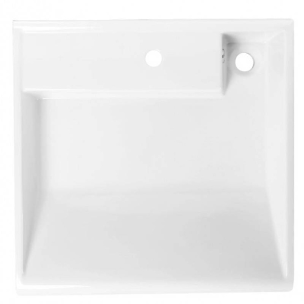 Умывальник для инвалидов керамика с отверстием под смеситель с переливом 600х600х200 фото  в интернет-магазине Санкомп