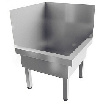 Слив технический напольный 800х800х700 УГЛОВОЙ с экраном, 18186  фото  в интернет-магазине Санкомп