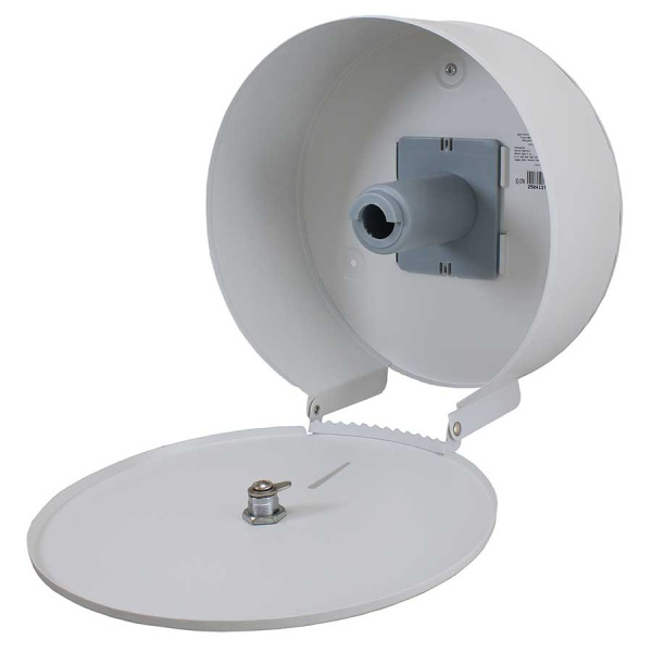 Диспенсер для туалетной бумаги из нержавеющей стали для рулонов до 240 мм, Белый, 25366  фото  в интернет-магазине Санкомп